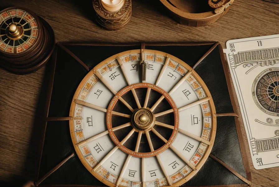 Arcane de la Roue de Fortune illustrant un cycle numérologique personnel dans un calcul d'arcane de l'année